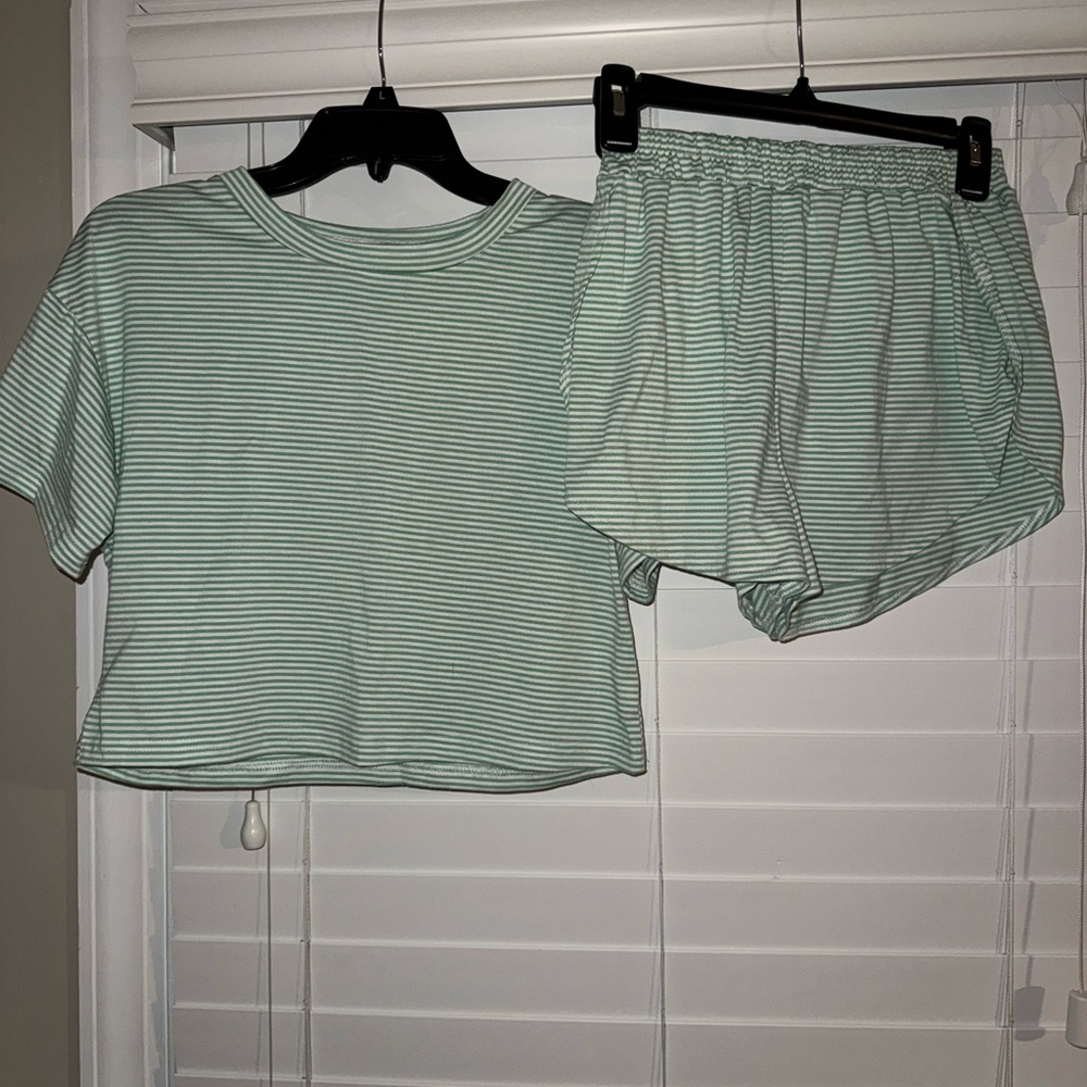 Striped Green Sleepwear Set